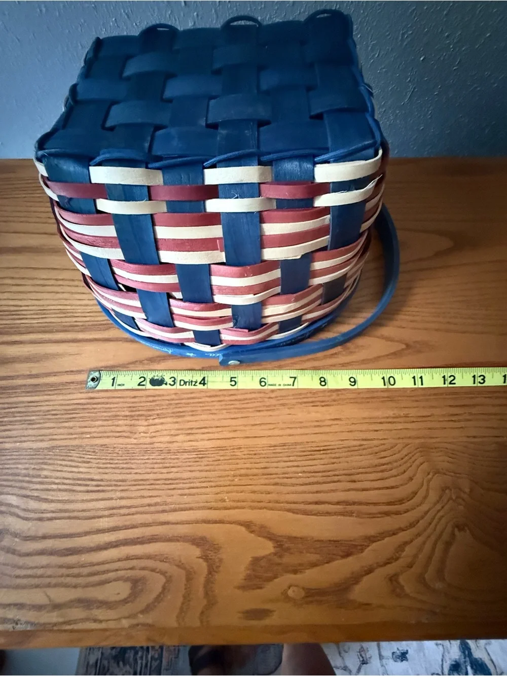 Have A Floral 4th! Patriotic Red, White & Blue Floral Basket and Mason Jar Décor